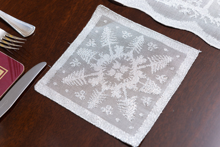 Lurex Christmas Coasters