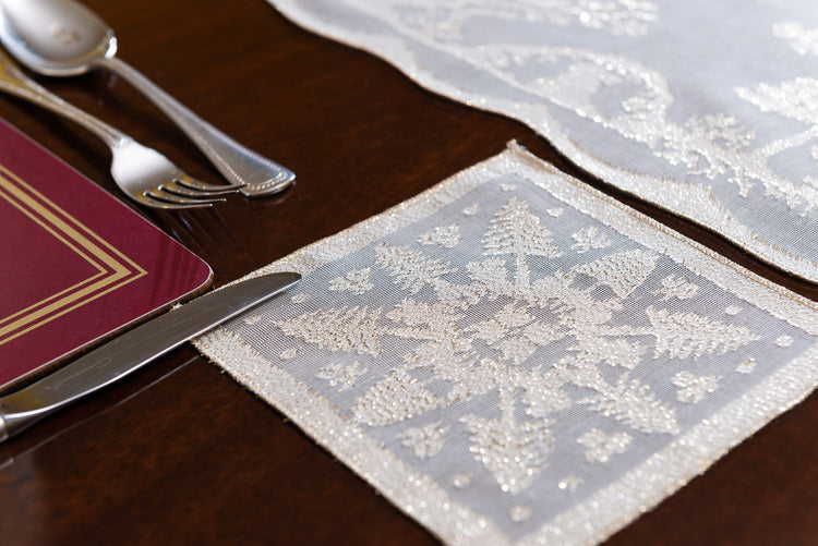 Lurex Christmas Coasters